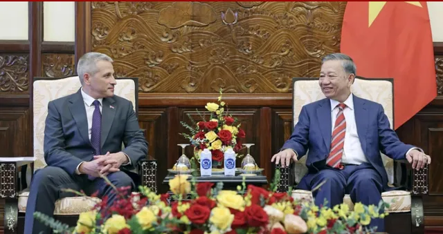 Chủ tịch nước Tô Lâm tiếp Đại sứ Nhật Bản và Đại sứ Belarus - Ảnh 1.