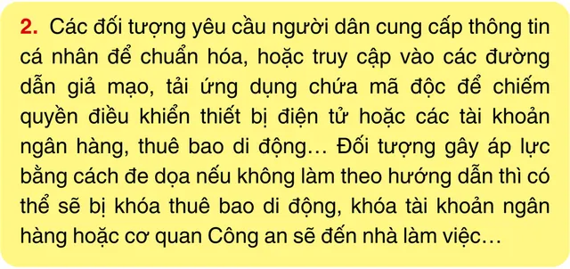 Nhận biết và phòng tránh lừa đảo chuẩn hóa thông tin cá nhân - Ảnh 2.