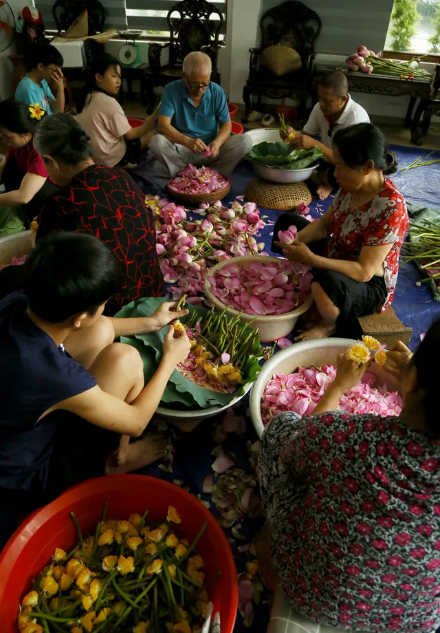 Nét tinh hoa của trà sen Tây Hồ - Ảnh 3.