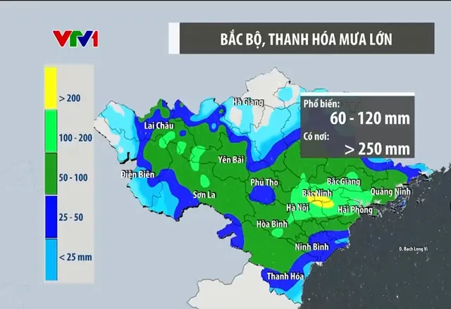 Áp thấp nhiệt đới chiều nay đi sâu vào đất liền, vùng mưa lớn mở rộng - Ảnh 2.