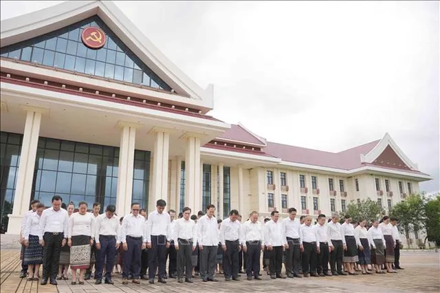 Lào trang trọng tổ chức lễ Quốc tang tưởng niệm Tổng Bí thư Nguyễn Phú Trọng - Ảnh 4.