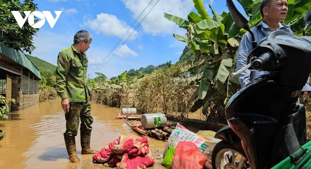 Vùng lũ Sơn La khắc phục thiệt hại thiên tai - Ảnh 2.