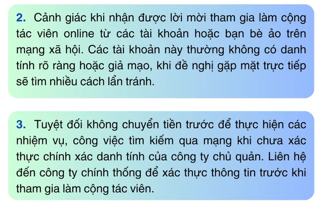 Dấu hiệu nhận diện và biện pháp phòng tránh lừa đảo tuyển dụng cộng tác viên online - Ảnh 3.