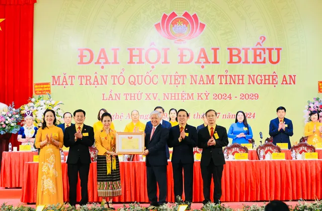 Khai mạc Đại hội đại biểu Mặt trận Tổ quốc Việt Nam tỉnh Nghệ An - Ảnh 6.