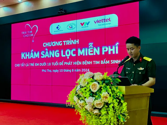 Chương trình “Trái tim cho em” tổ chức khám sàng lọc bệnh tim bẩm sinh tại tỉnh Phú Thọ - Ảnh 3.