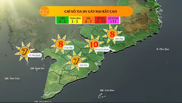 Giữa mùa mưa, chỉ số tia UV ở TP Hồ Chí Minh vẫn ở mức gây hại rất cao - Ảnh 1.