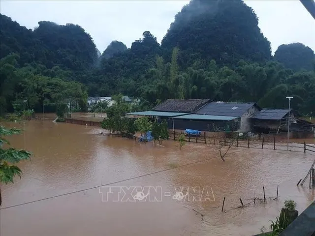 Cao Bằng: Mưa to làm ngập úng cục bộ, sạt lở đất - Ảnh 1.