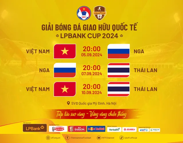 ĐT Việt Nam so tài với ĐT Nga và ĐT Thái Lan tại FIFA Days tháng 9/2024 - Ảnh 3.