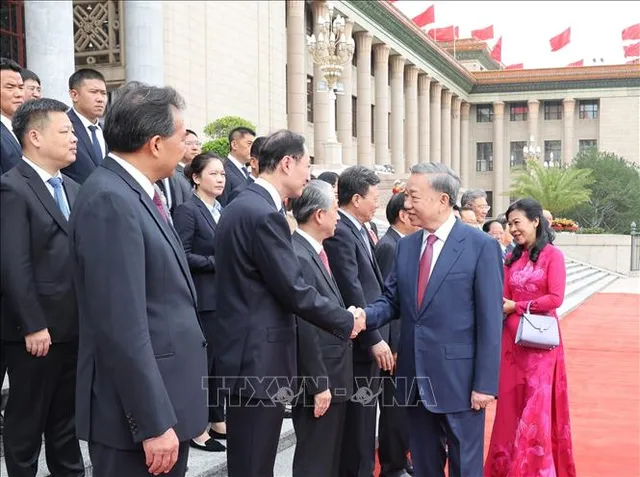 Lễ đón Tổng Bí thư, Chủ tịch nước Tô Lâm và Phu nhân thăm cấp Nhà nước tới Trung Quốc - Ảnh 6.