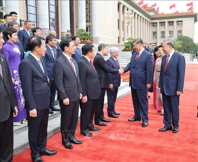 Lễ đón Tổng Bí thư, Chủ tịch nước Tô Lâm và Phu nhân thăm cấp Nhà nước tới Trung Quốc - Ảnh 7.