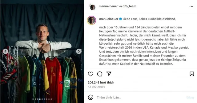 Manuel Neuer tuyên bố chia tay ĐT Đức - Ảnh 1.