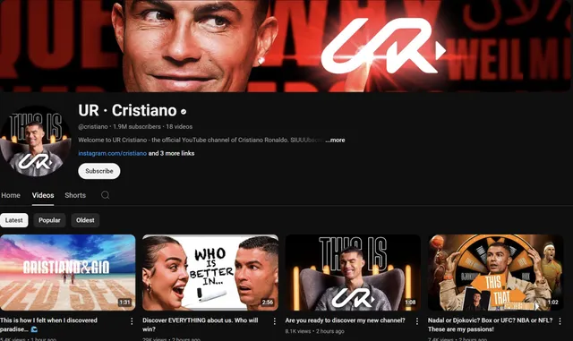 Vừa mở kênh Youtube, Ronaldo ẵm ngay nút vàng | VTV.VN