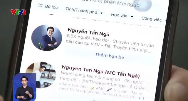 Lấy hình ảnh của biên tập viên VTV làm căn cước giả để lừa đảo - Ảnh 1.