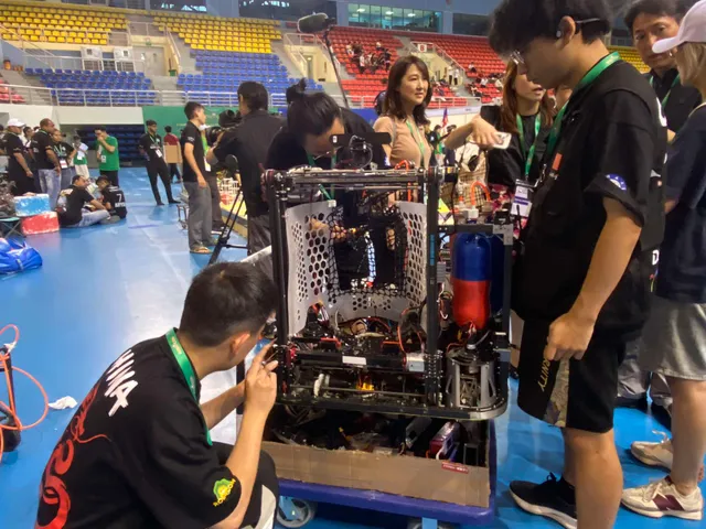 ABU Robocon 2024: Sôi nổi không khí tại buổi thử sân - Ảnh 22.