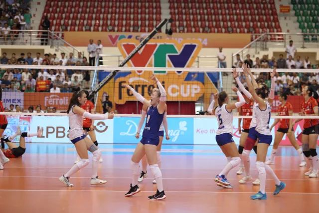 Korabelka (Nga) thể hiện sức mạnh, thắng thuyết phục Hà Nam (Trung Quốc) | VTV Ferroli Cup 2024 - Ảnh 5. Korabelka (Nga) thể hiện sức mạnh, thắng thuyết phục Hà Nam (Trung Quốc) | VTV Ferroli Cup 2024 - Ảnh 5.