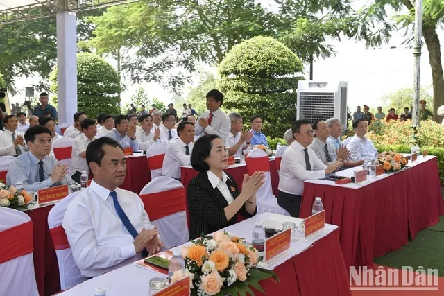 In Pictures: Renovation of Huynh Thuc Khang Press School inaugurated in Thai Nguyen - Ảnh 2.