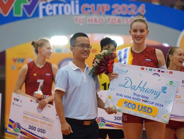 Hoa khôi VTV Cup 2024 gọi tên “búp bê Nga Palshina Elizaveta   - Ảnh 3.