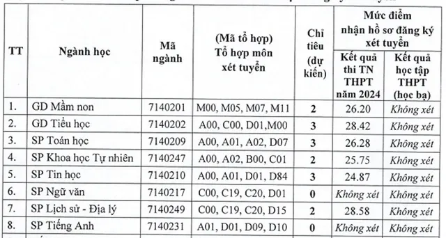 Nhiều trường đại học tuyển bổ sung ngành sư phạm với mức điểm cao  - Ảnh 1.