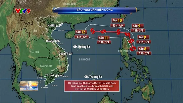 Bão YAGI đêm nay vào Biển Đông