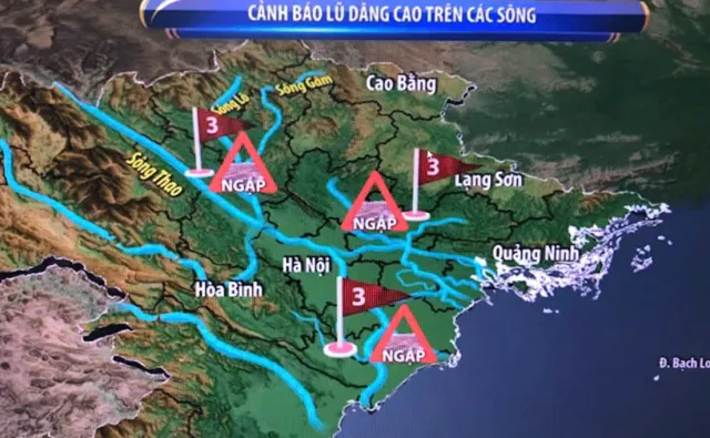 Yên Bái, Ninh Bình, Bắc Giang lũ lên khẩn cấp, cảnh báo ngập lụt diện rộng - Ảnh 2.