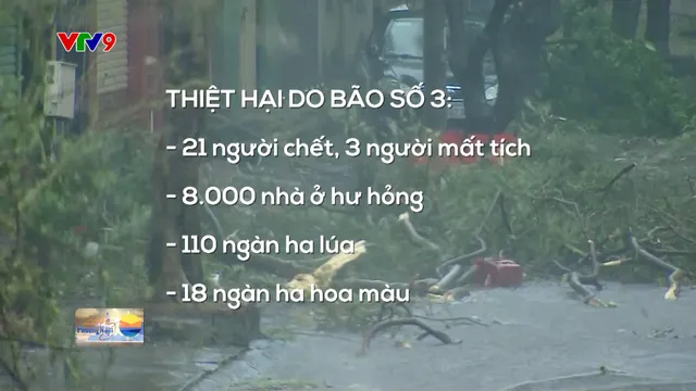 21 người chết, 3 người mất tích do bão số 3