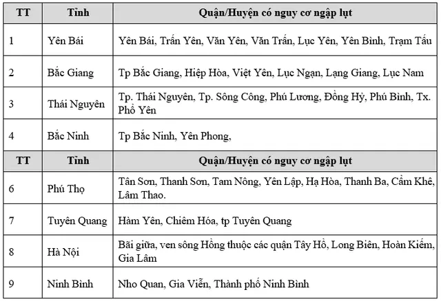 Lũ trên sông Lô, sông Cầu, sông Thương, sông Hồng tiếp tục lên - Ảnh 2.