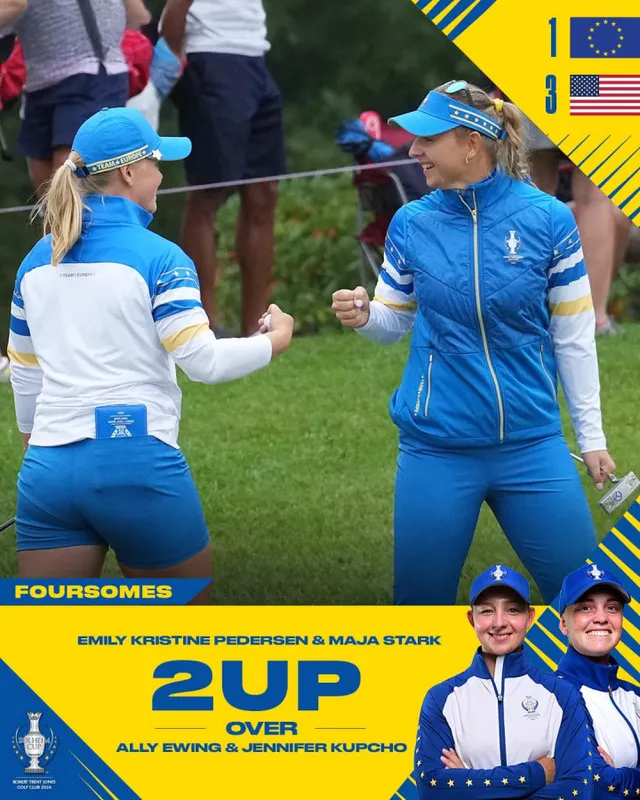 Solheim Cup 2024: Tuyển Mỹ dẫn trước 3-1 trong loạt đấu Foursomes mở màn - Ảnh 2.