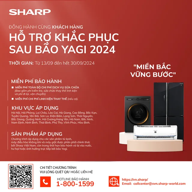 Sharp Việt Nam tích cực đồng hành hỗ trợ người dân bị ảnh hưởng bởi bão lũ - Ảnh 5.