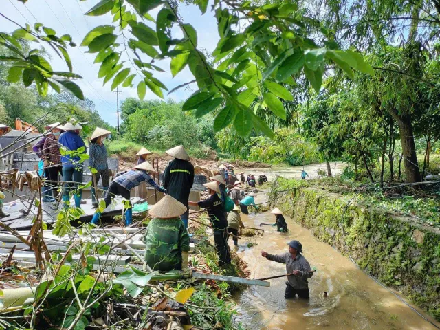 15000 phụ nữ TP Hạ Long tham gia dọn dẹp môi trường sau bão số 3 - Ảnh 5.