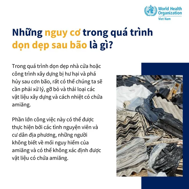 Infographic: Lưu ý về đảm bảo an toàn trong quá trình dọn dẹp sau bão - Ảnh 3.