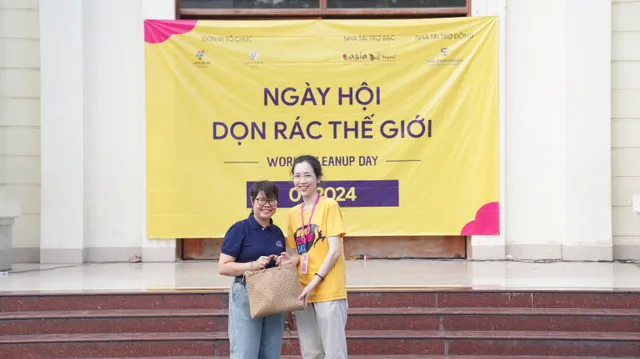 910kg rác được thu gom trong “World Cleanup Day 2024 - Ngày hội Dọn rác tại Hà Nội” - Ảnh 5.