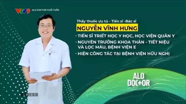 Alo Doctor Cuối tuần (22/9/2024): Những bệnh lý về thận của giới văn phòng