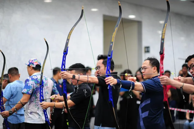 Thanh niên tranh tài tại giải Bắn cung thể thao VTV Archery 2024 - Ảnh 7.