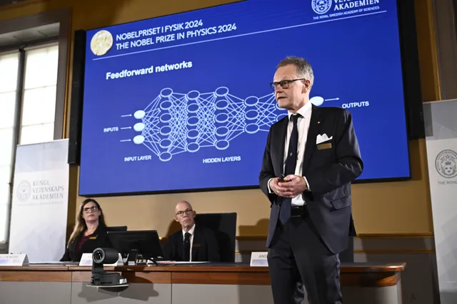 Hai nhà khoa học tiên phong về AI giành giải Nobel Vật lý 2024 - Ảnh 1.