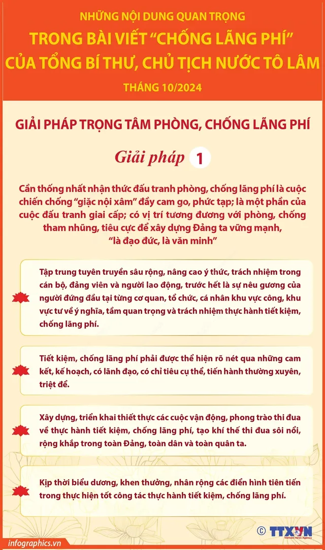 Tổng Bí thư, Chủ tịch nước Tô Lâm nêu 4 giải pháp trọng tâm phòng, chống lãng phí - Ảnh 2.