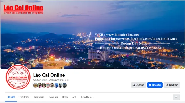 Trang tin tức điện tử Lào Cai Online Công bố trang fanpage chính thức - Ảnh 1.