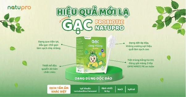 Gạc răng miệng Probiotic Natupro lần đầu ra mắt tại Việt Nam - Ảnh 1.