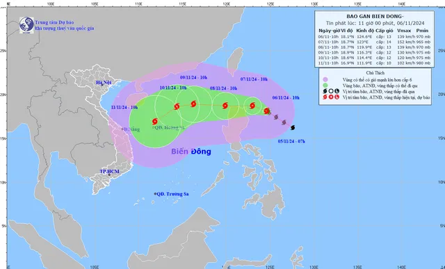 Bão Yinxing nhiều khả năng sẽ đi vào Biển Đông và trở thành bão số 7 - Ảnh 1.