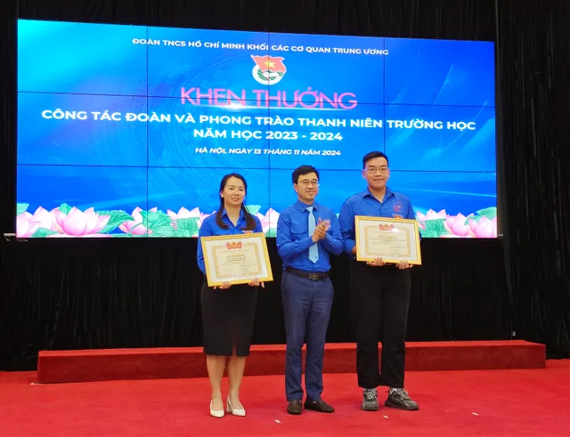 Vinh danh các cá nhân, tập thể xuất sắc trong công tác Đoàn và phong trào thanh niên trường học - Ảnh 2.