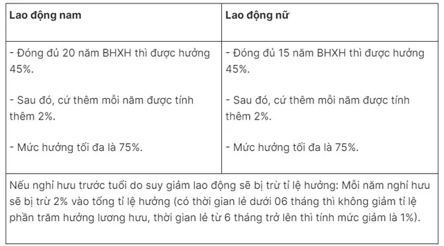 Cách tính lương hưu năm 2025 đối với nguời tham gia BHXH bắt buộc và BHXH tự nguyện - Ảnh 1.