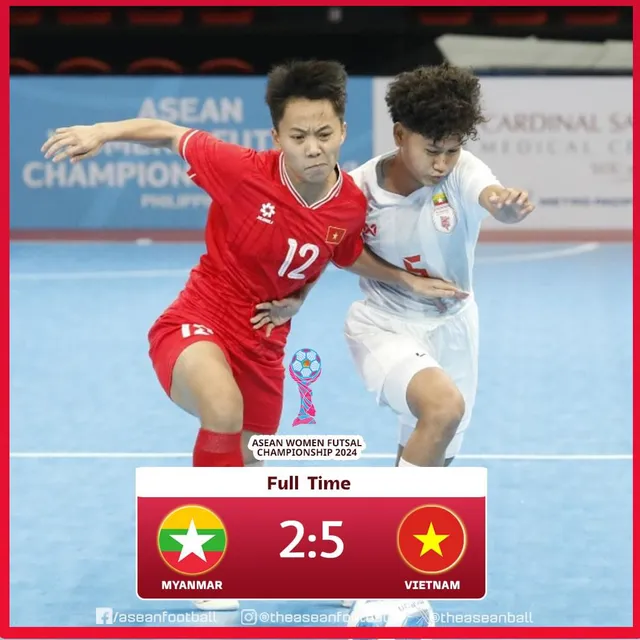 ĐT futsal nữ Việt Nam khởi đầu thuận lợi tại giải futsal Đông Nam Á 2024 - Ảnh 1.