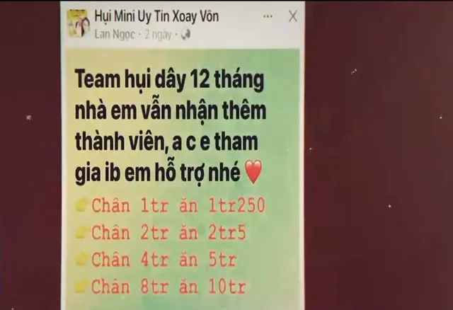 Rủi ro từ những hội nhóm chơi hụi, họ trên mạng xã hội - Ảnh 1.