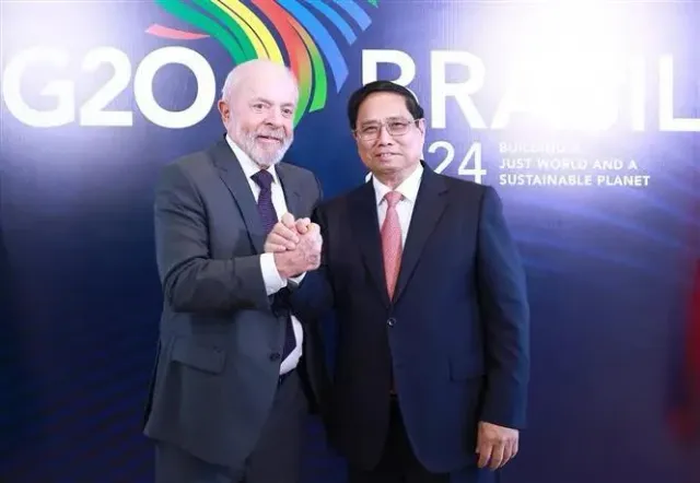 Vietnam, Brazil issue joint statement on elevating bilateral ties to strategic partnership - Ảnh 1.