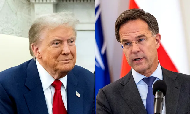 Ông Trump có cuộc gặp đầu tiên với Tổng Thư Ký NATO Rutte kể từ khi đắc cử - Ảnh 1.