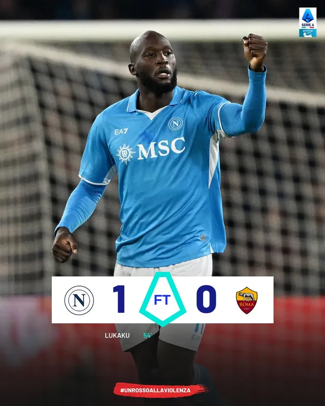 Lukaku tỏa sáng, Napoli thắng tối thiểu AS Roma - Ảnh 1.