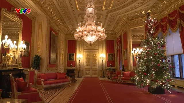Lâu đài Windsor của Hoàng gia Anh trang trí Giáng sinh
