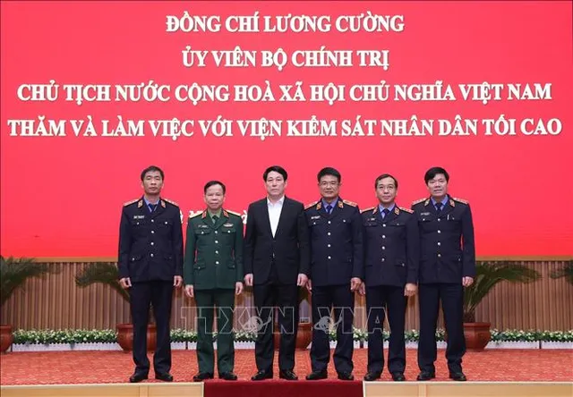 Chủ tịch nước Lương Cường làm việc với Viện Kiểm sát Nhân dân tối cao - Ảnh 4.