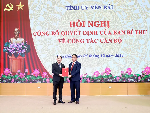 Ông Nguyễn Tuấn Anh được điều động giữ chức Phó Bí thư Tỉnh ủy Yên Bái - Ảnh 1.