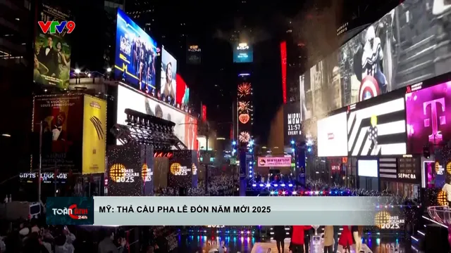 Mỹ: Thả cầu pha lê đón Năm mới 2025 tại New York