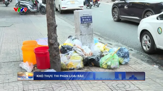 Khó thực thi phân loại rác